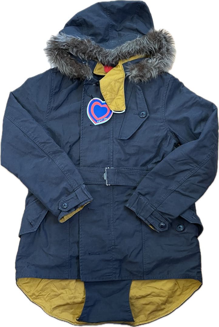 新品 originalJohn ネイビー コート M オリジナルジョン Original John(オリジナルジョン) | 胸ポケットにビーズワッペンを配