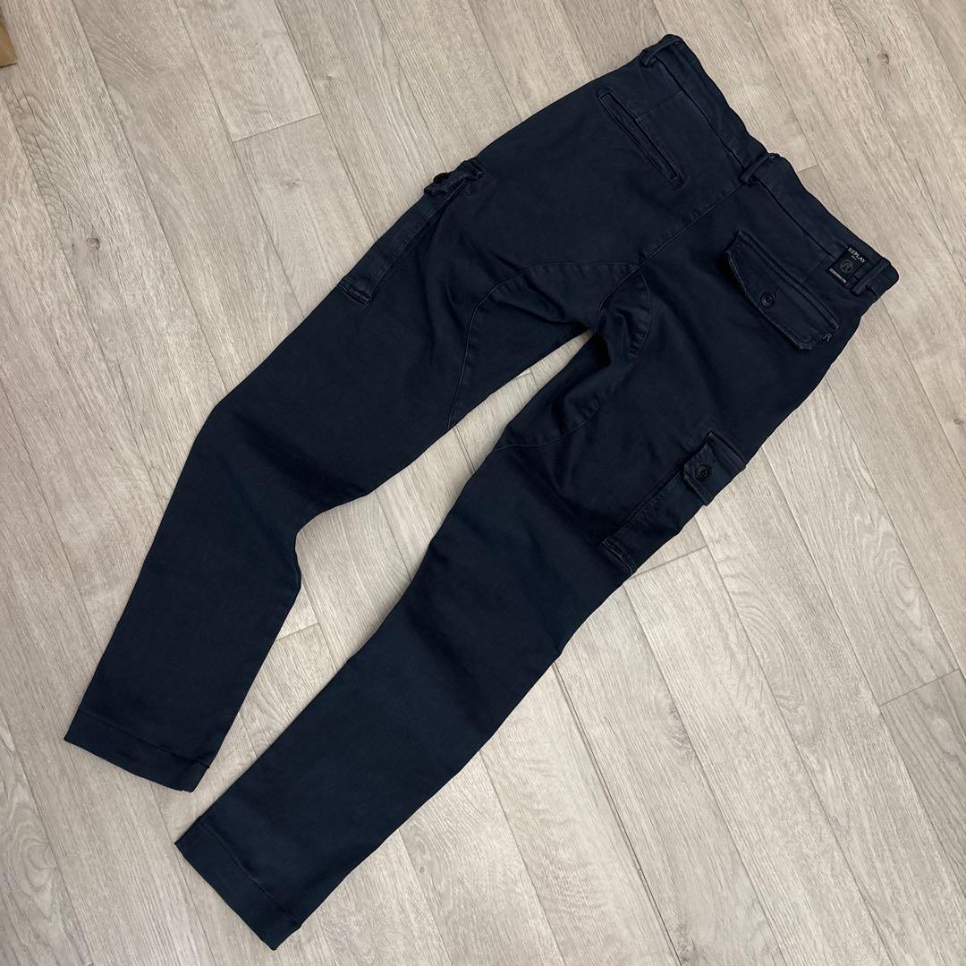REPLAY JAAN HYPERFLEX カーゴパンツ 28インチ ネイビー - メルカリ