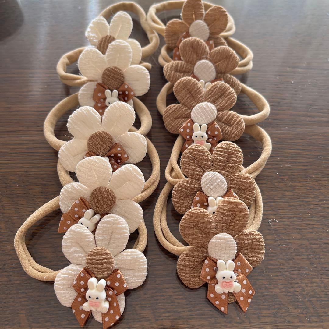 トリミングチョーカーシンプルイースターウサギ10個（オーダー不可