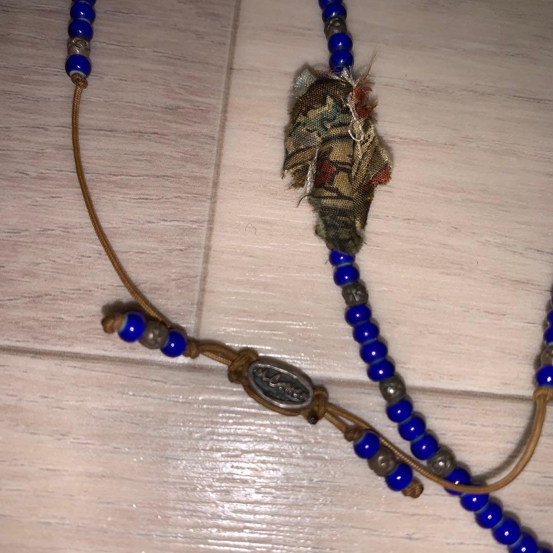 m cohen ビーズネックレス 925 blue ジョニーデップ - メルカリ