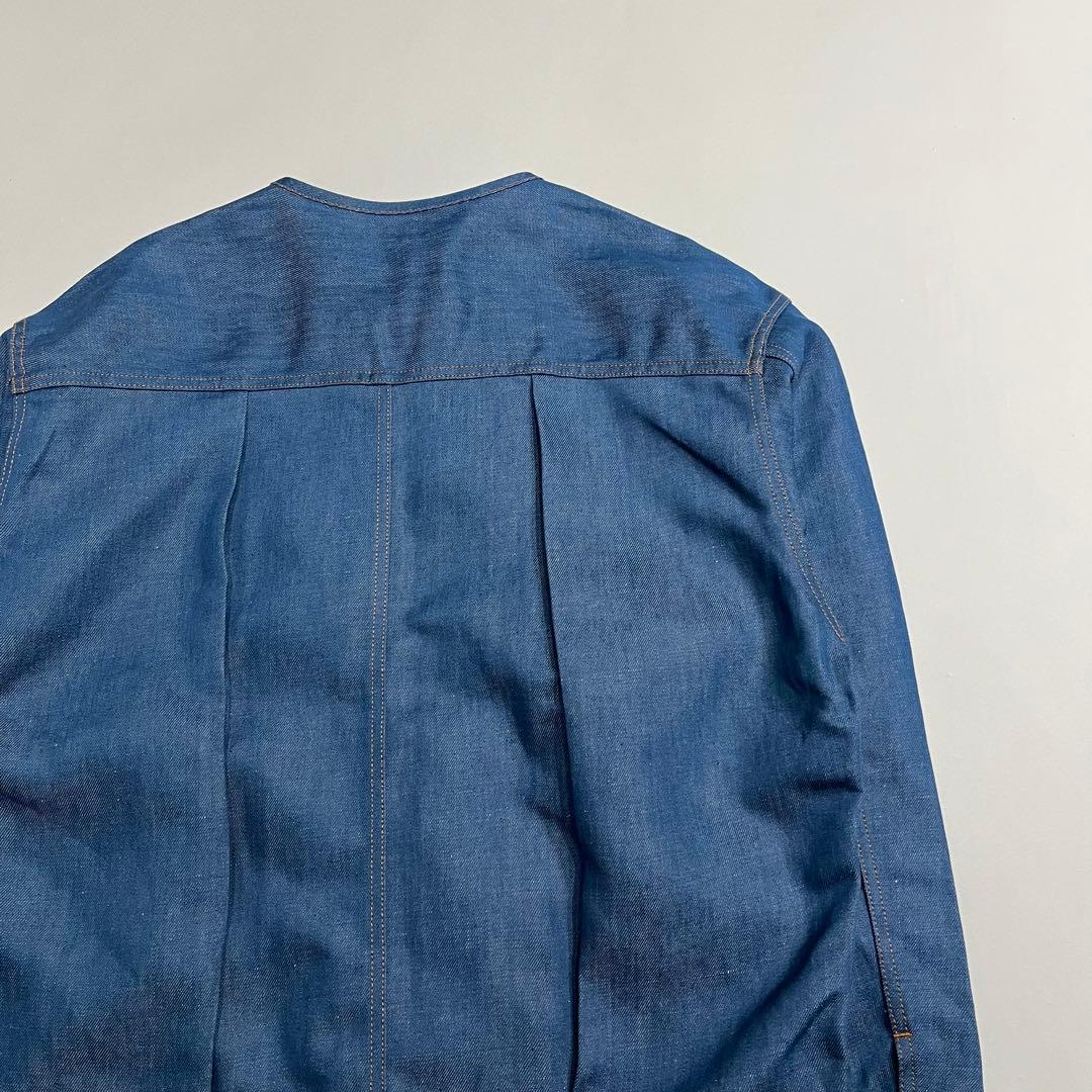 N.HOOLYWOOD no collar chambray jacket