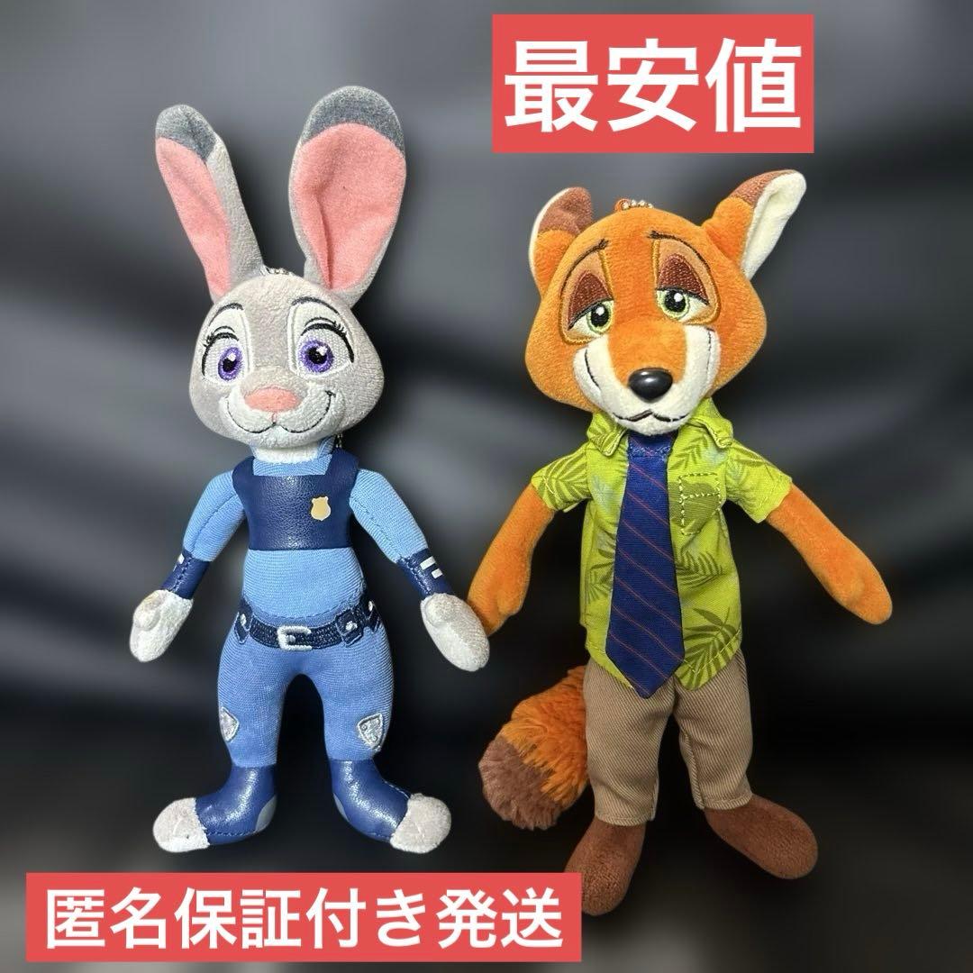 ディズニーリゾート ズートピア ぬいぐるみバッジ ニック ジュディ