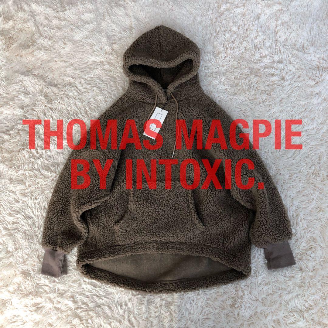 トーマスマグパイ イントキシック ボアフリースパーカー グレージュ