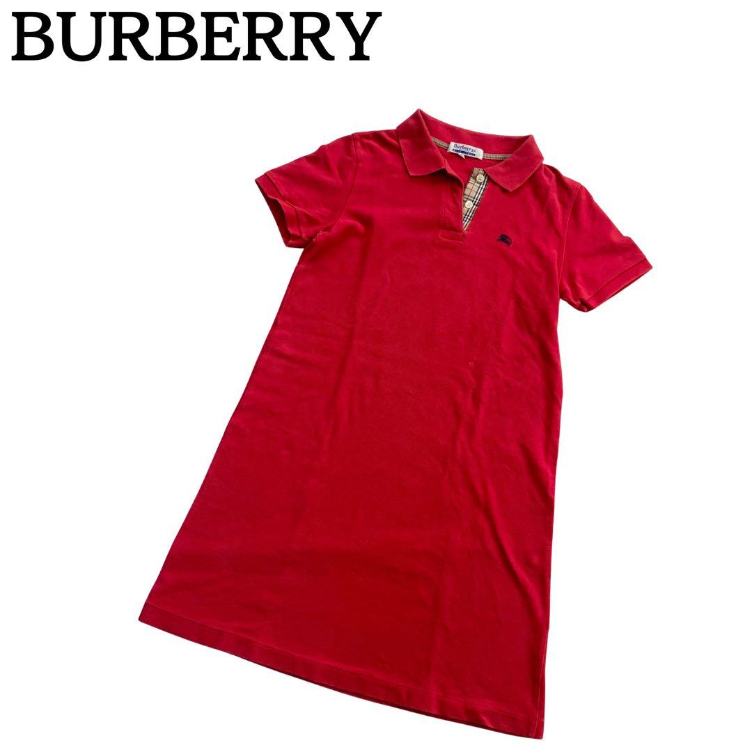 希少☆バーバリーブルーレーベル ポロシャツワンピース ノバチェック
