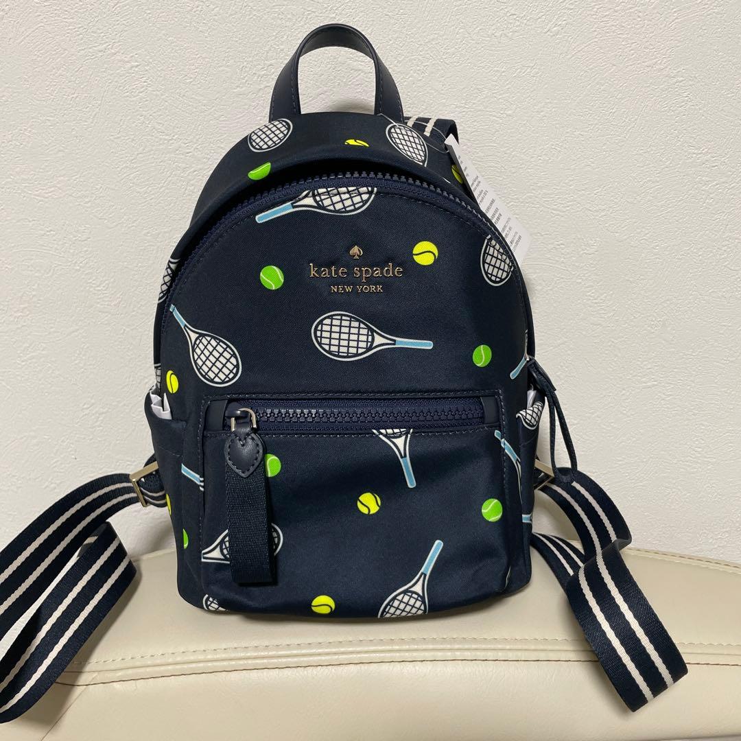 ケイトスペード テニス柄リュック - メルカリ