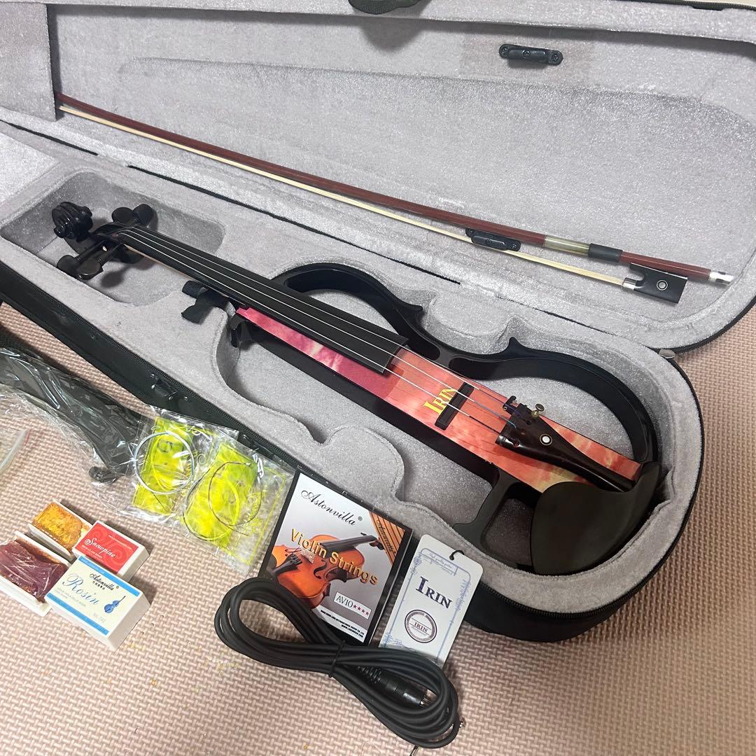 IRIN エレキバイオリン 4/4 ケース付 初心者セット Amazon.co.jp: Toysmith エレキヴァイオリン 4/4フルサイズ サイレント