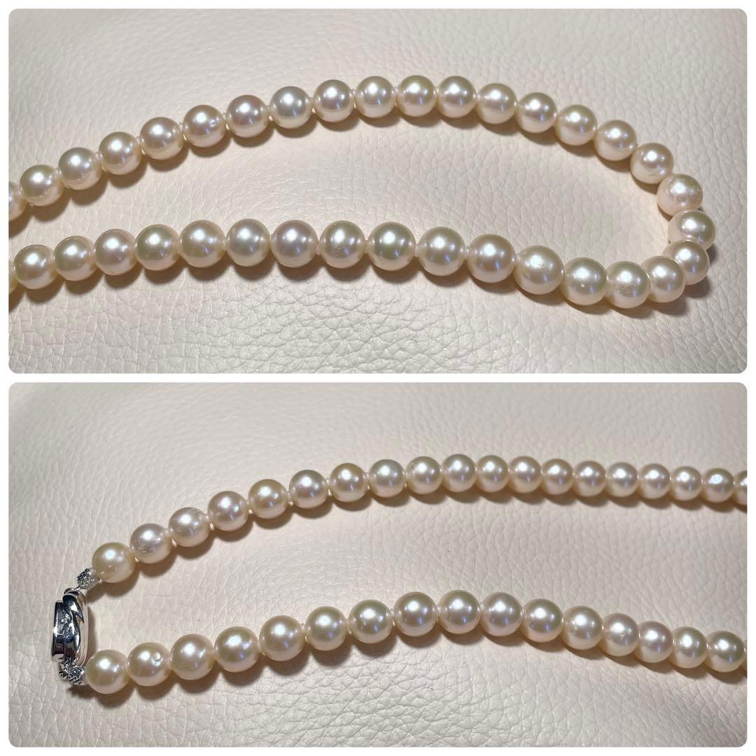 オールクッション✨️ あこや真珠 パール ネックレス 約8.0~8.5mm 本真珠