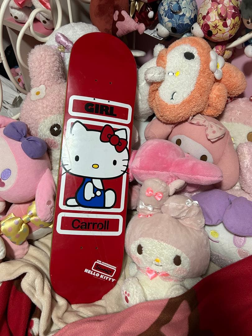希少 ハローキティ ガール スケボー GIRL ガール スケートボード デッキ 8.0～8.5inch HELLO KITTY SERIES