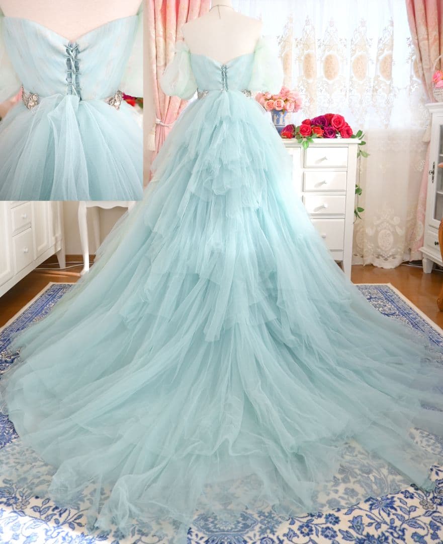 JILLSTUART ジルスチュアート カラードレス ウェディング blue - メルカリ