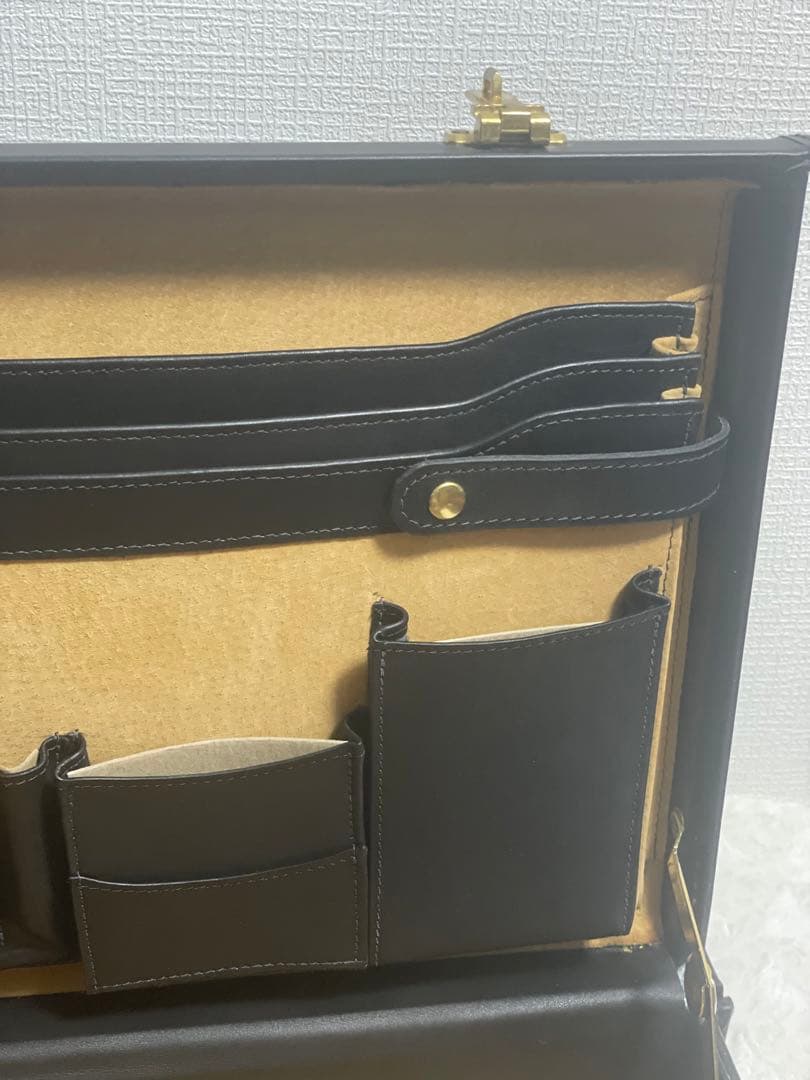 激レア】COACH コーチ 黒 レザー アタッシュケース ダイヤルロック 鍵