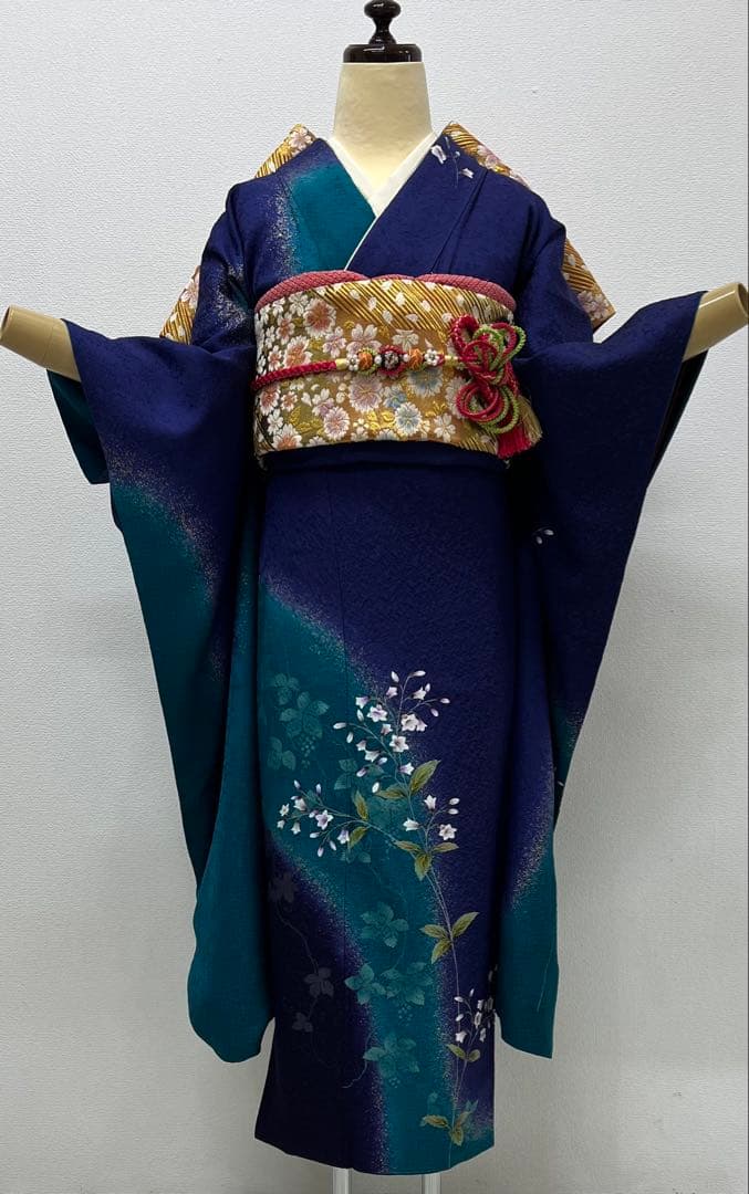 振り袖 フルセット 有名メーカー 別誂長襦袢 成人式 結婚式 金彩加工