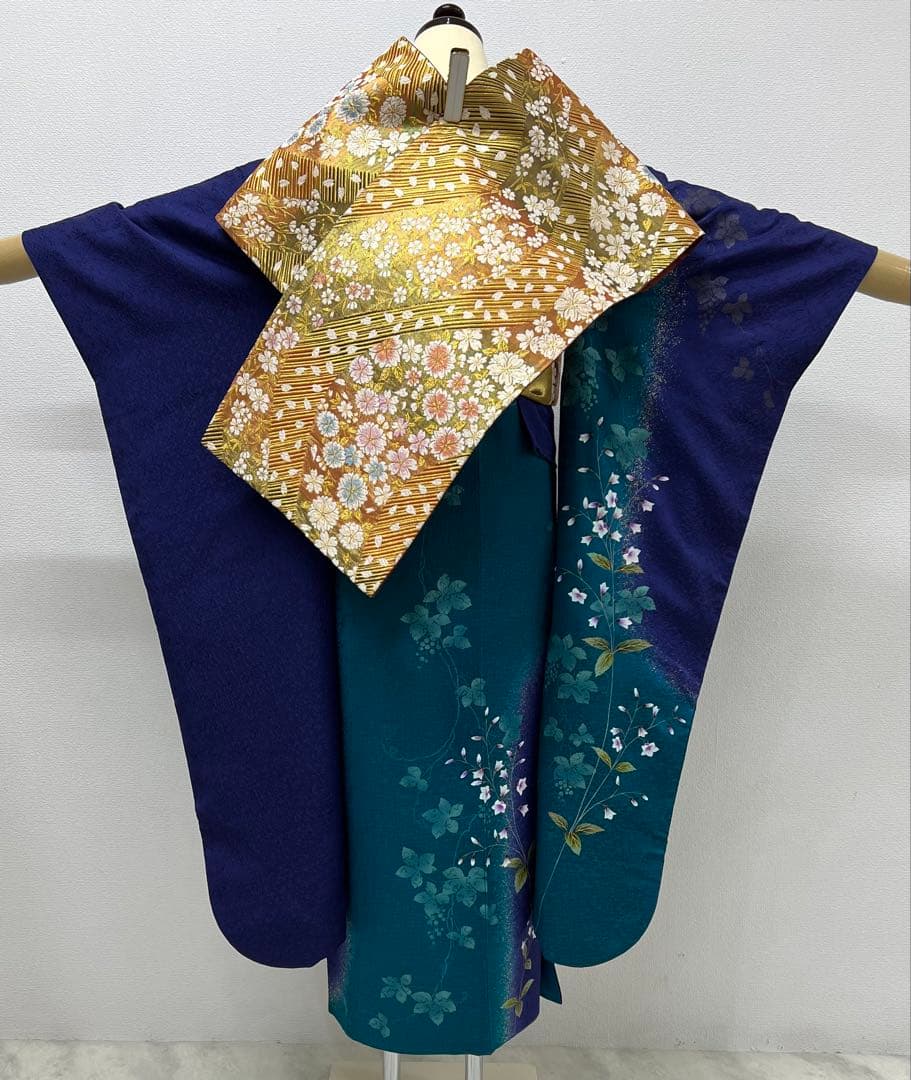 振り袖 フルセット 有名メーカー 別誂長襦袢 成人式 結婚式 金彩加工