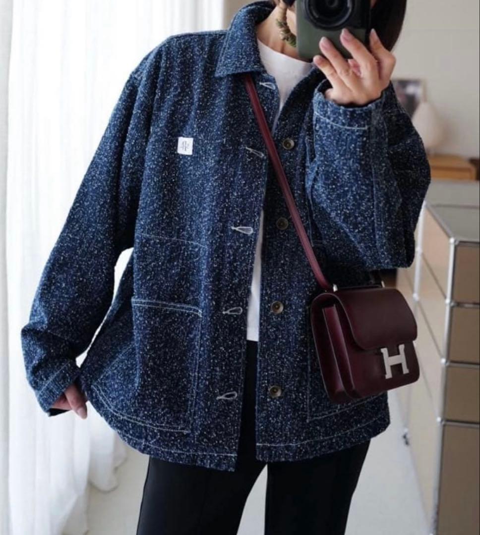 Needle punch materialカバーオール