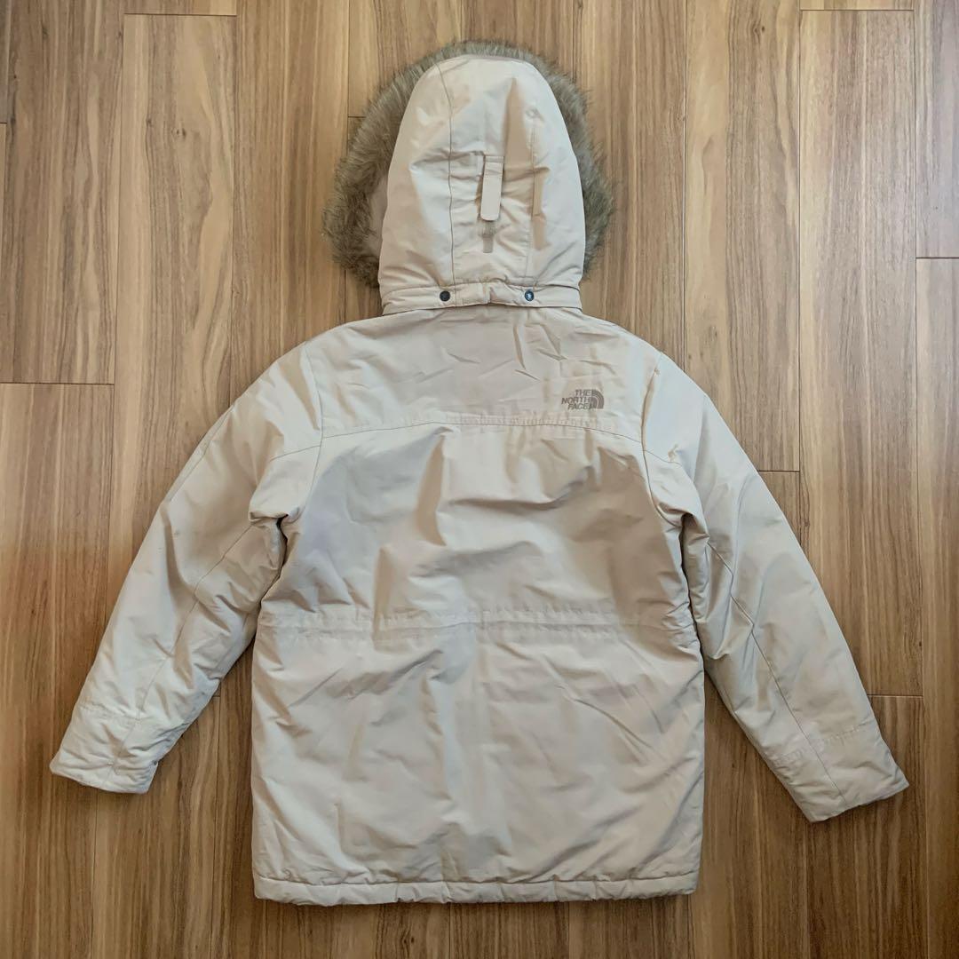 LノースフェイスVXベージュマクマードダウンジャケットパーカーファー付