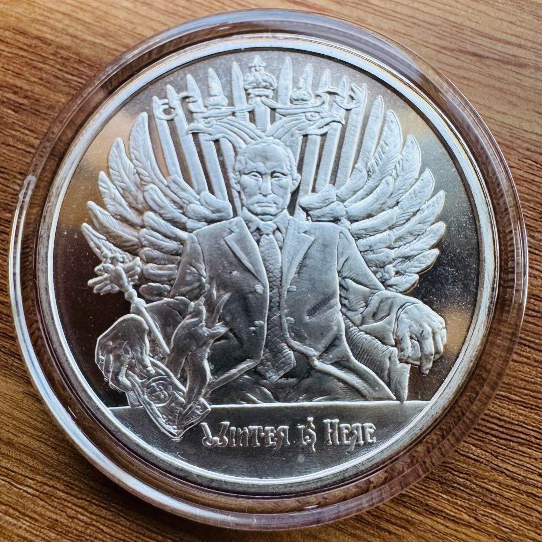 プーチン大統領　1オンス 銀貨 名古屋】【OTHER】プーチン大統領 ダラーベア 純銀コイン 1オンス 銀貨