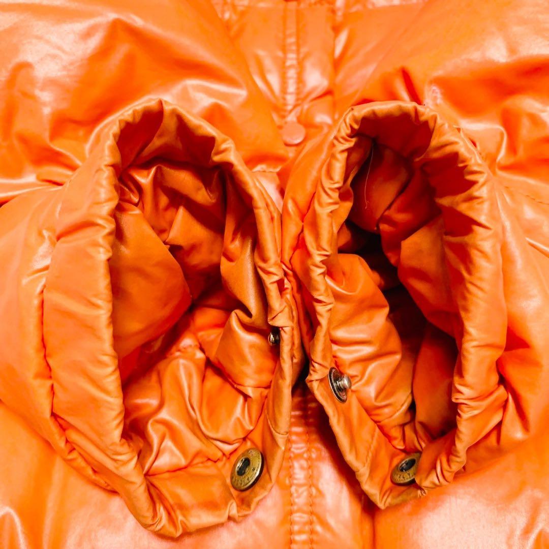 極美品 MONCLER モンクレール ダウンジャケット オレンジ 1 S タグ付