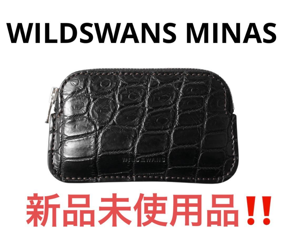 ワイルドスワンズ ミナス クロコダイル ブラック　新品未使用品‼️ ワイルドスワンズ ヌバッククロコダイル ミナス 黒 WILDSWANS NUBUCK