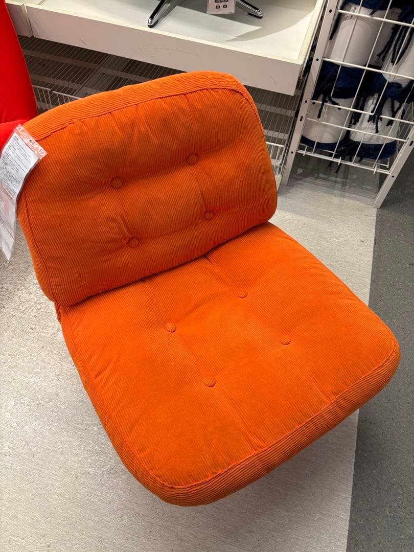 ［《新品◆未開封》］イケア ディヴリンゲ 回転パーソナルチェア オレンジ