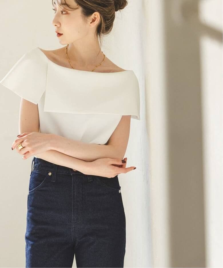 定価16500円✨洗える✨大人気✨ Noble ケープブラウス ホワイト - メルカリ