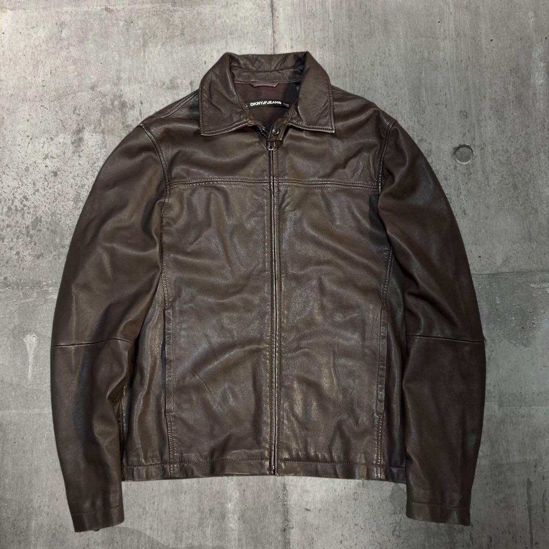 ジャケット・アウター 00s archive DKNY JEANS Leather Jacket DKNY Jeans Women's Faux-Leather Moto Jacket - Macy's