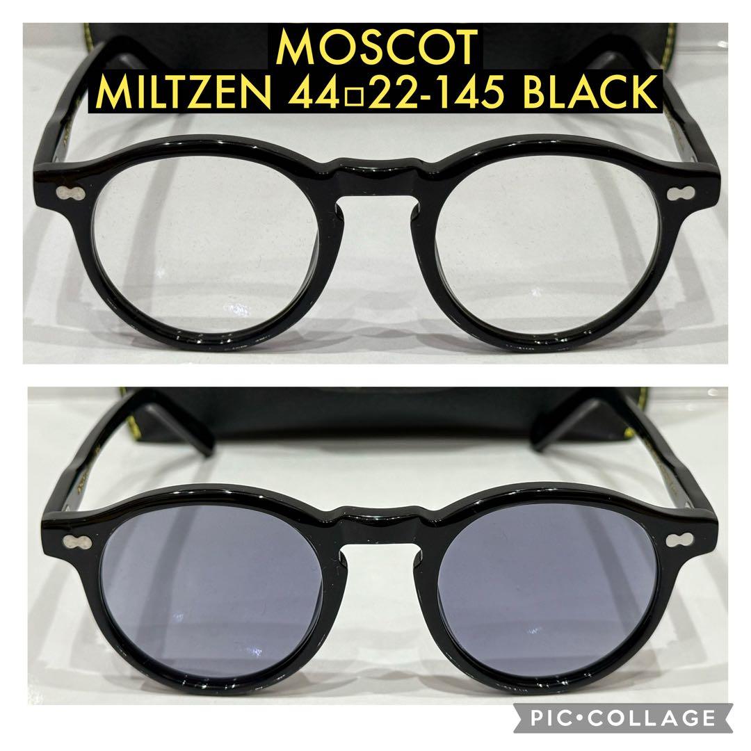 極美品】正規品 モスコット ミルゼン 44 ブラック 新品調光グレー