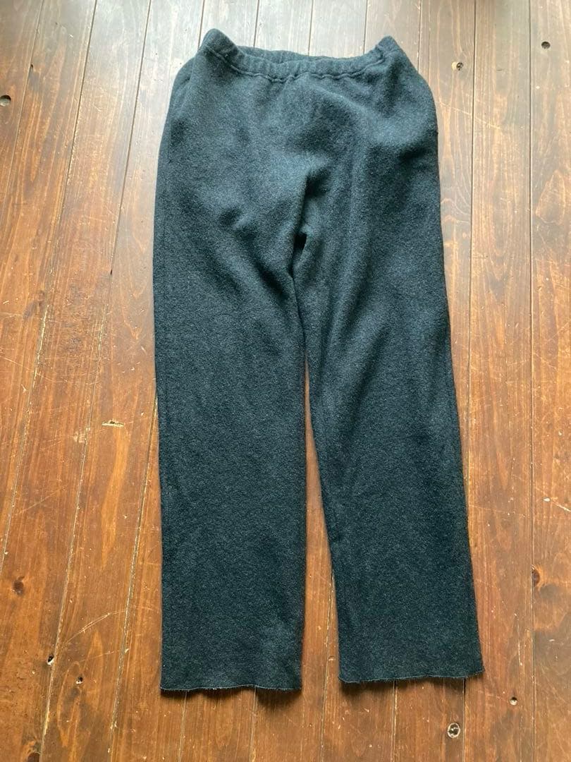evam eva プレスウールパンツ　1 evameva (エヴァムエヴァ) press wool pants / プレスウールパンツ