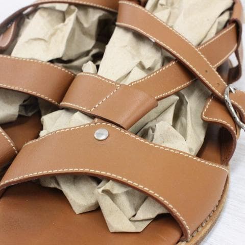 ◇HERMES ブラウン メンズ サンダル 25cm - メルカリ