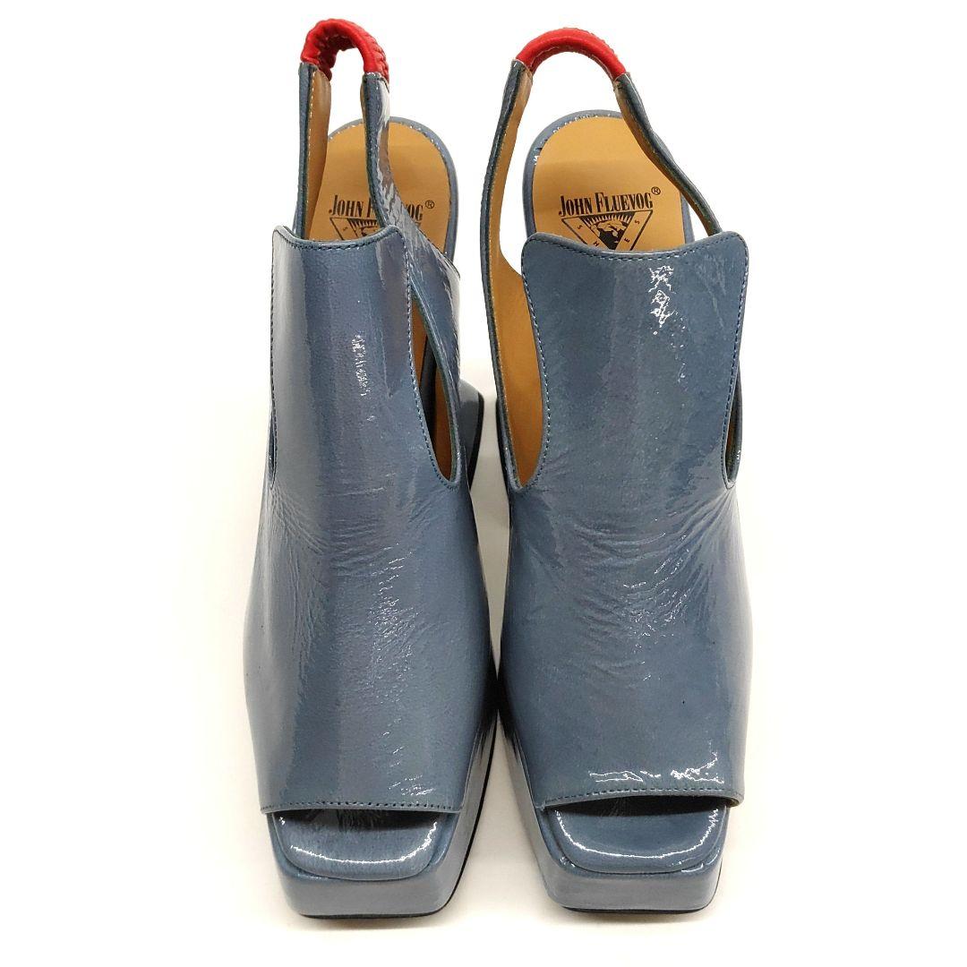 コムデギャルソン × ジョン フルエヴォーグ レザー パンプス 8332