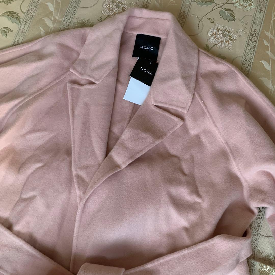 未使用】NORC ノーク リバーロングコート ピンク サイズ2 - メルカリ