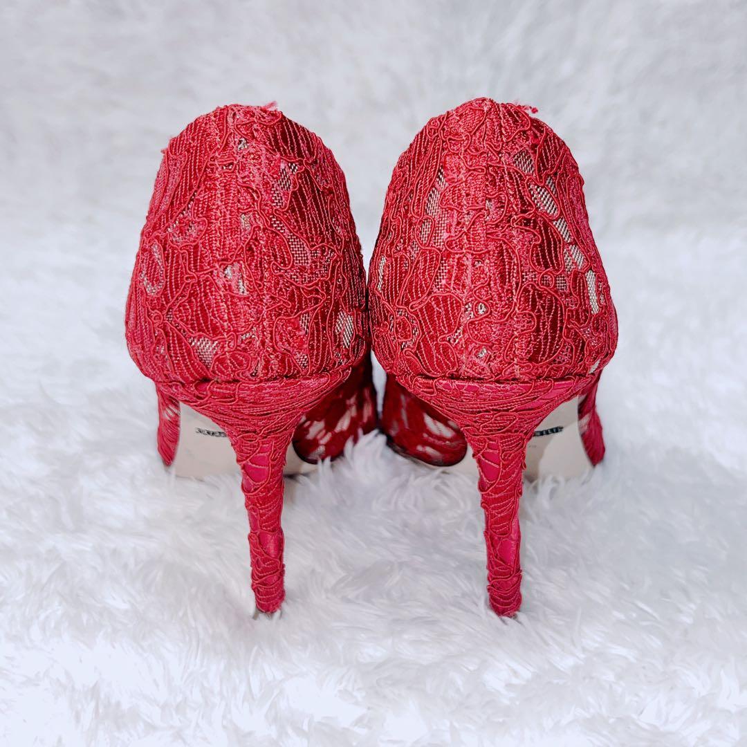 美品】ドルチェ&ガッバーナ レインボー レース ビジュー パンプス 36.5