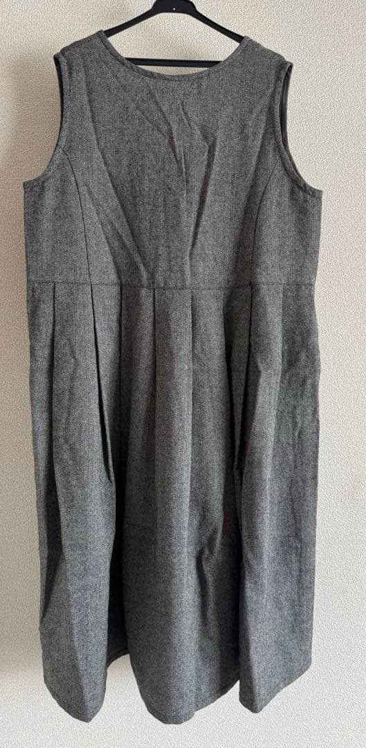 nest robeウールヘリンボン2wayワンピースジャンパースカートカシミヤ