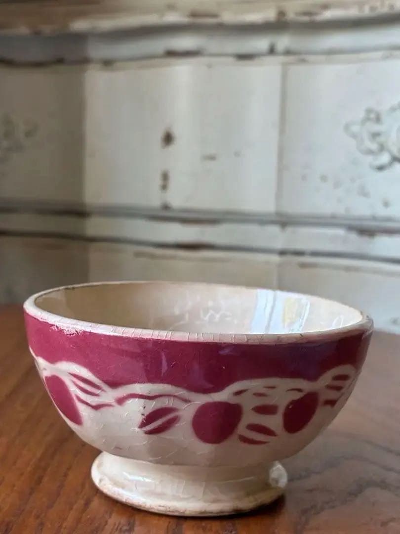 フランス アンティーク カフェオレボウル ムーランデルー 林檎