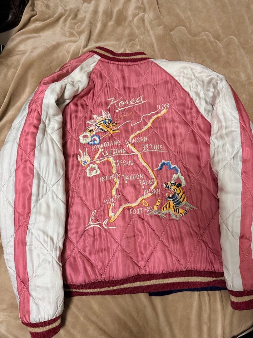 日本製 港商 テーラー東洋 2面用 別珍 ブッダ 限定スカジャン vintage