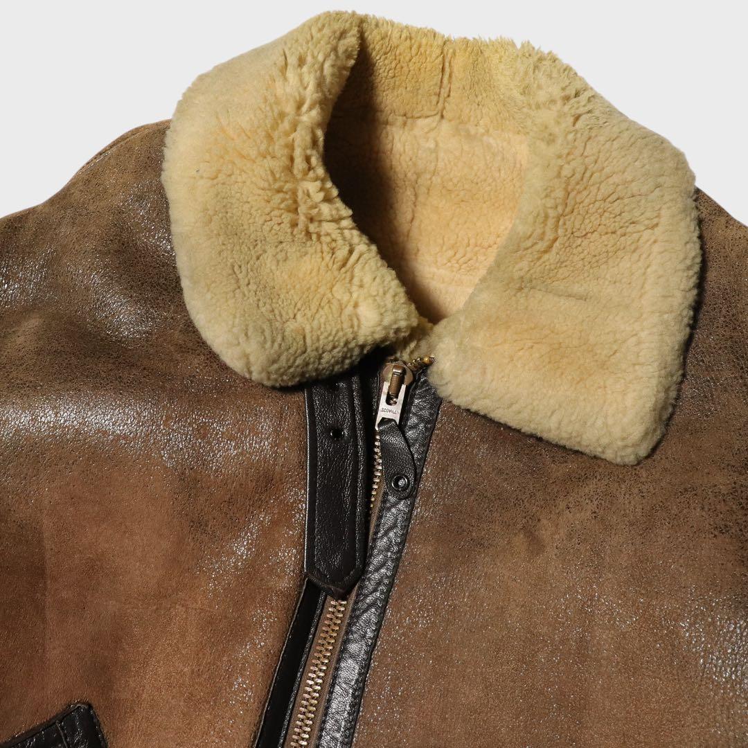 XL☆80s☆USA製☆ゴールデンベア☆B9 フライトジャケット☆ムートン