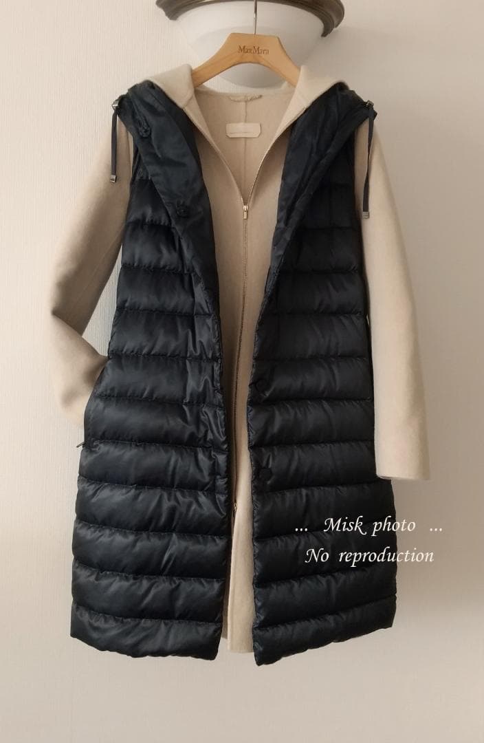 S Max Mara スタイリッシュダブルフェイスフーディコート JI40 - メルカリ