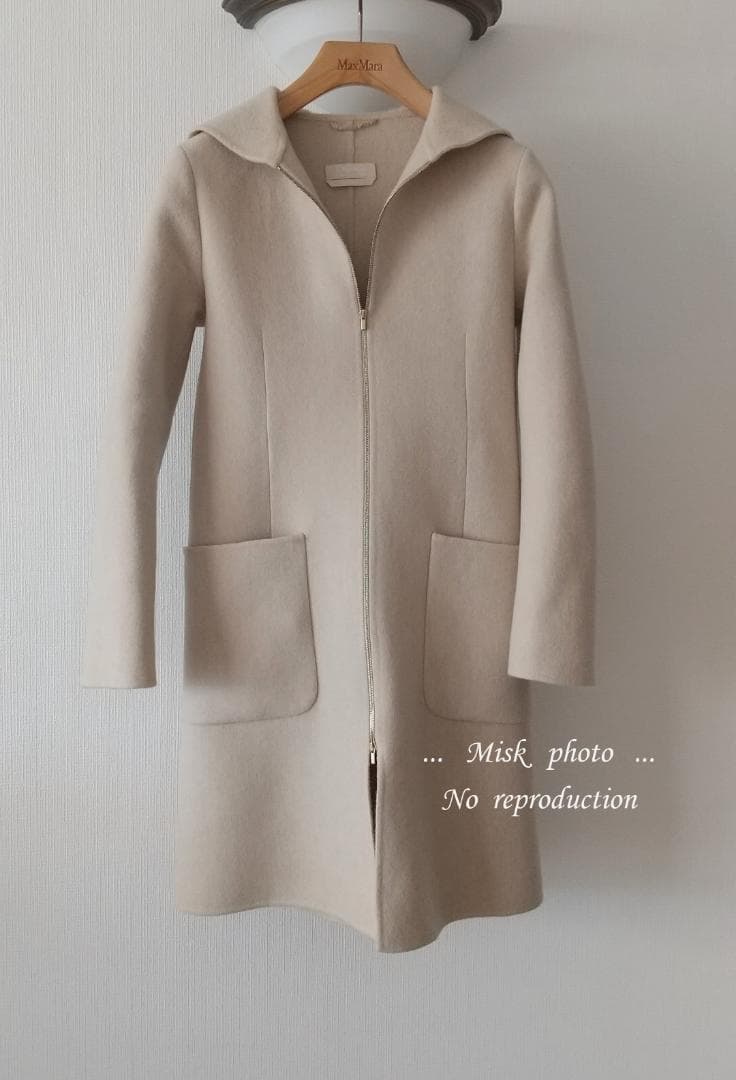 S Max Mara スタイリッシュダブルフェイスフーディコート JI40 - メルカリ