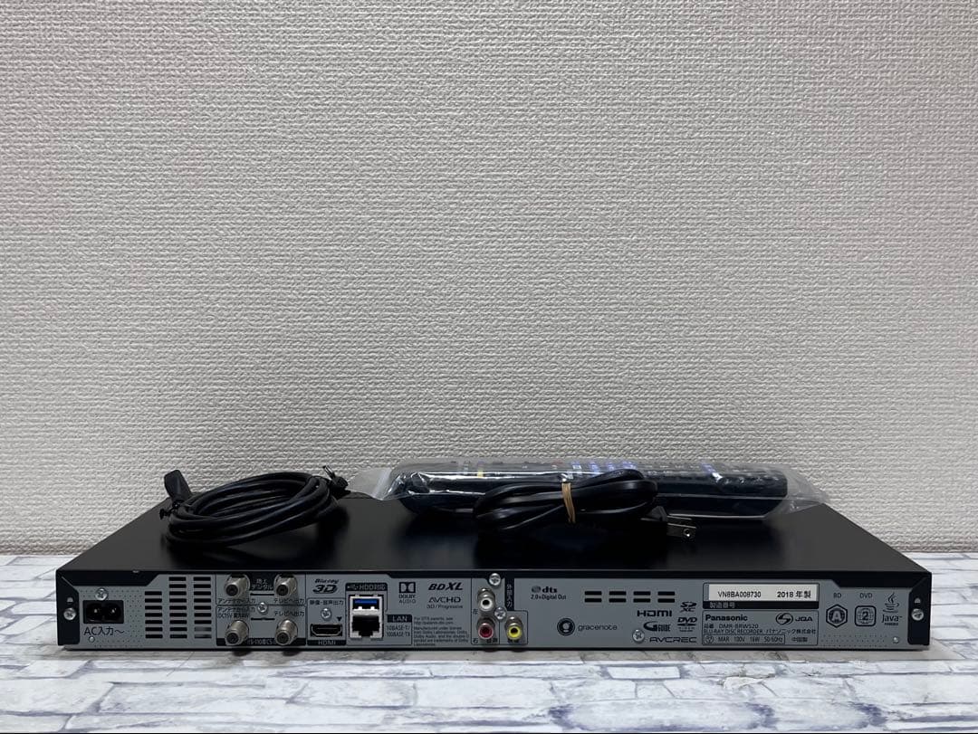 4K ハイレゾ 2番組録画 パナソニックBDレコーダー DMR-BRW520 - メルカリ