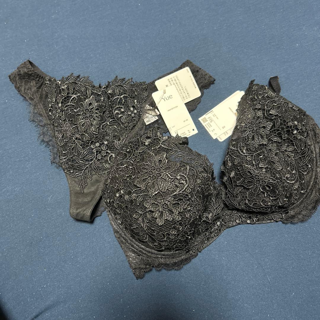 ワコール　yue 新品　レース　Ｆ75 Yue ふっくらとした谷間をメイク 3／4カップブラ BJP455｜ワコール