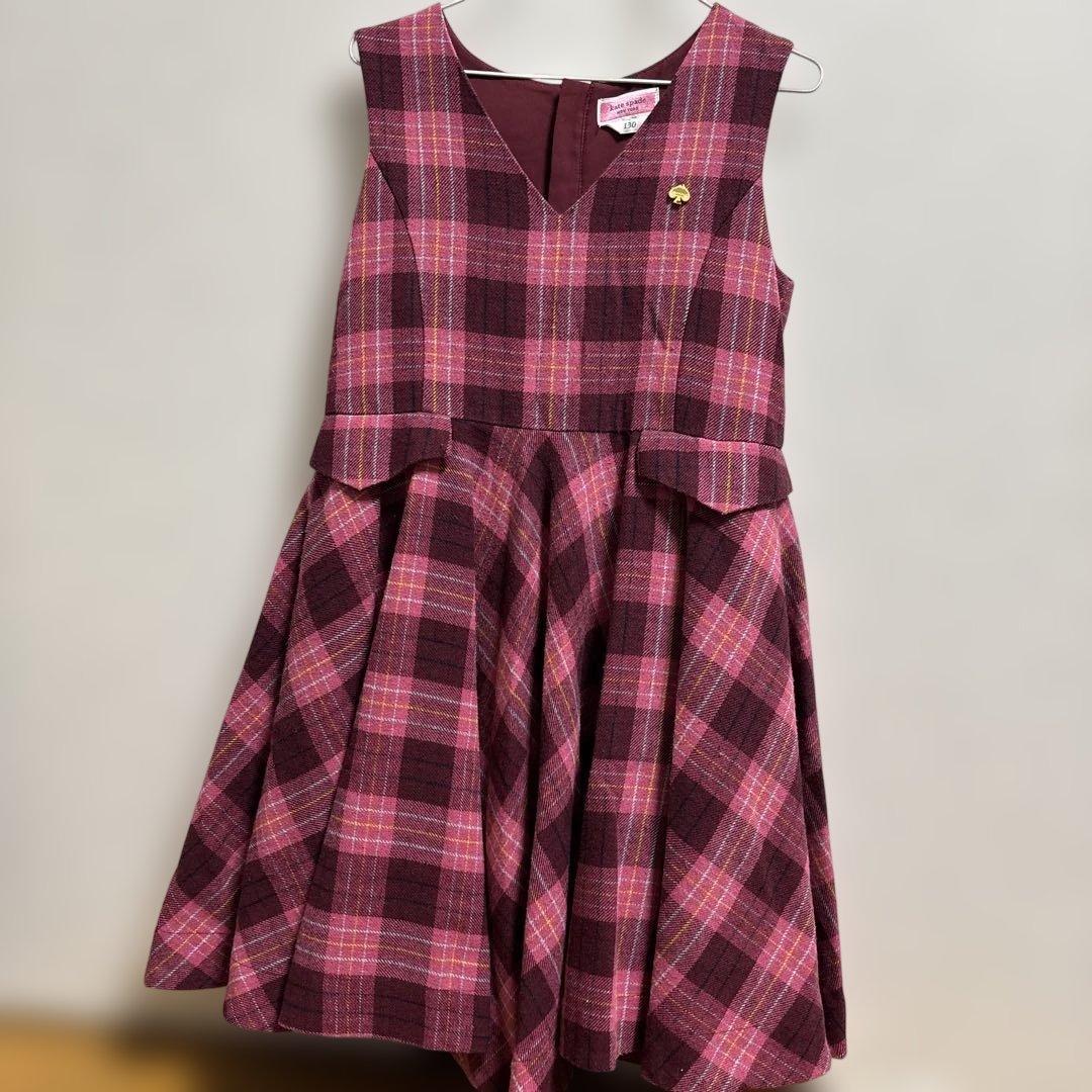 kate spade チェックワンピース 130 - メルカリ