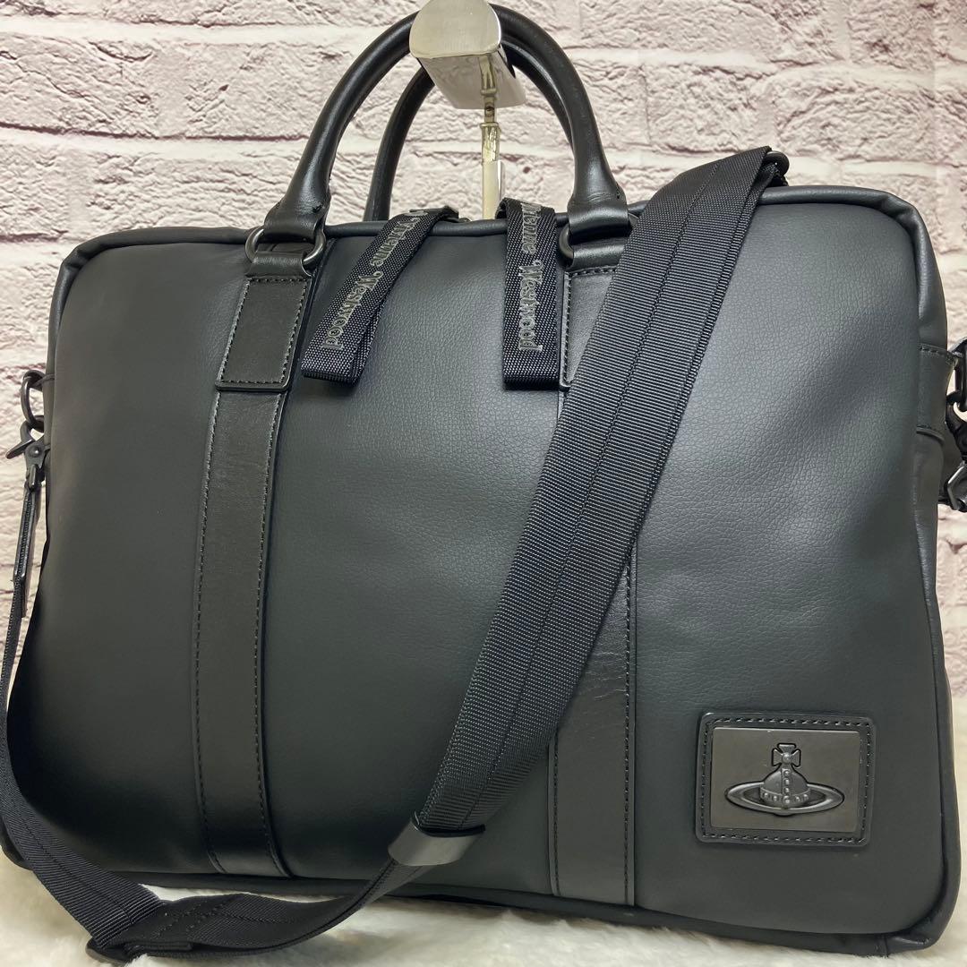 現行 ヴィヴィアンウエストウッド ORBプレート 2way ビジネスバッグ 本