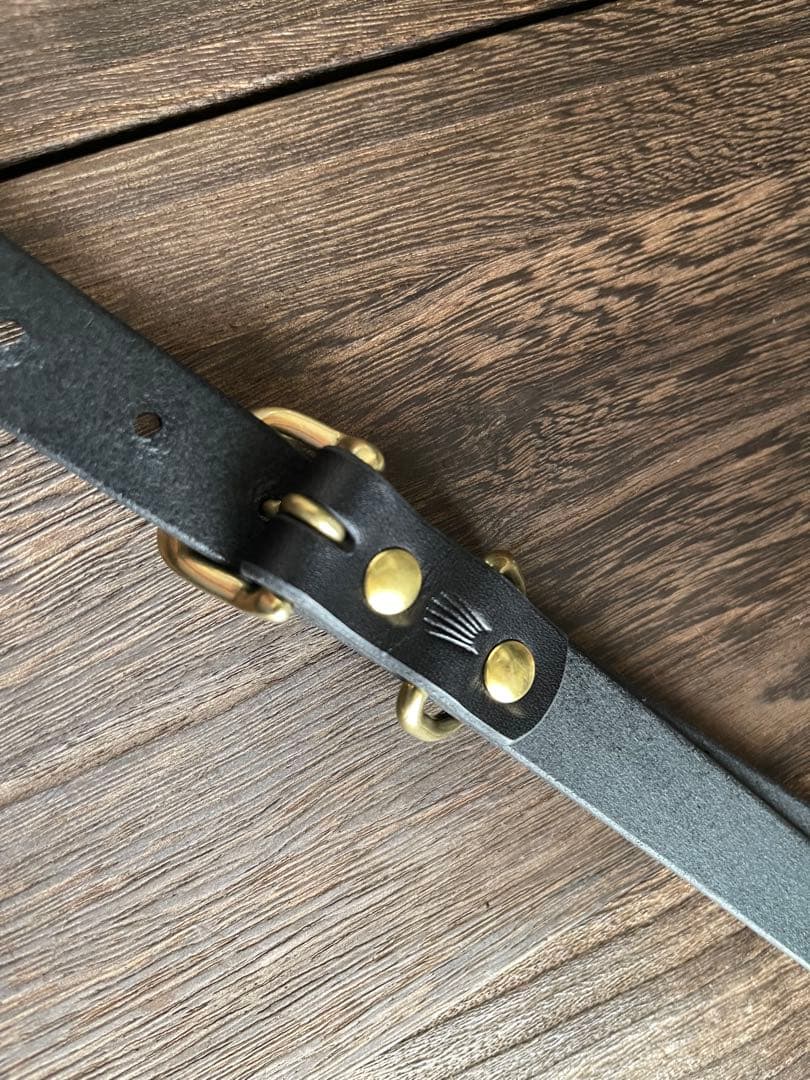 ナローロングベルト 真鍮 牛ヌメ exca HTC CALEE