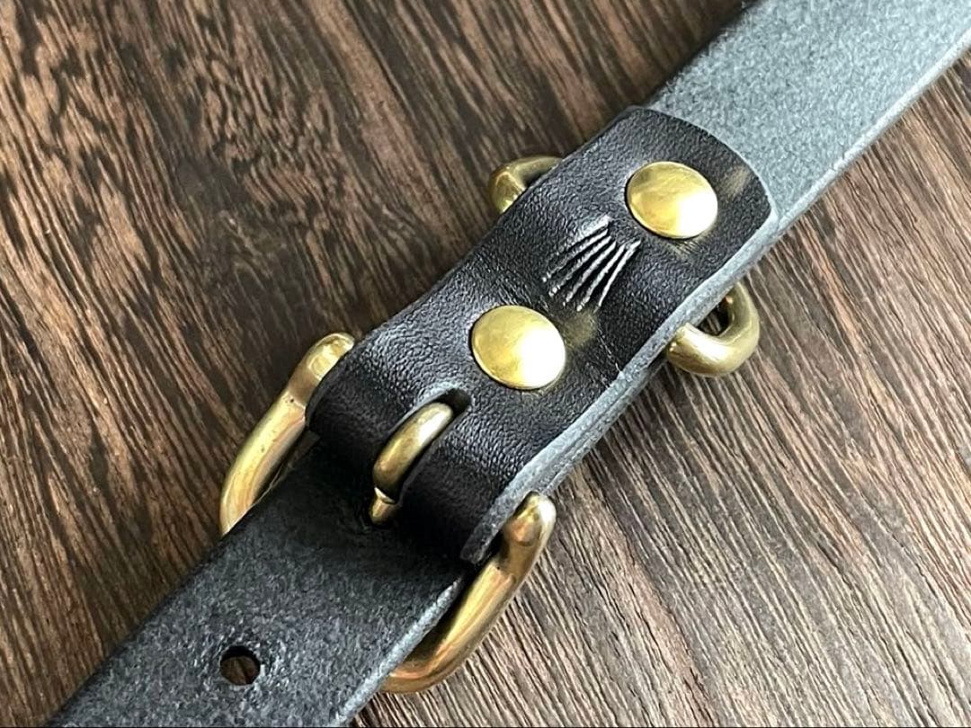 ナローロングベルト 真鍮 牛ヌメ exca HTC CALEE