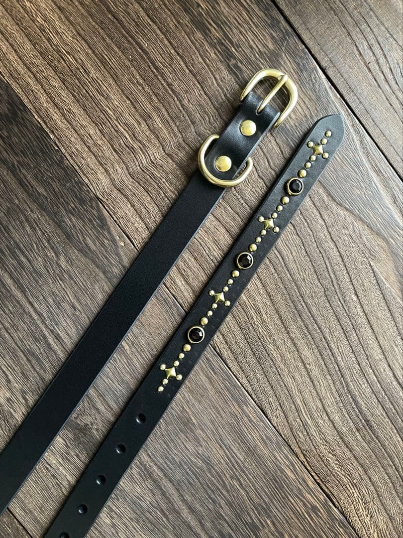 ナローロングベルト 真鍮 牛ヌメ exca HTC CALEE