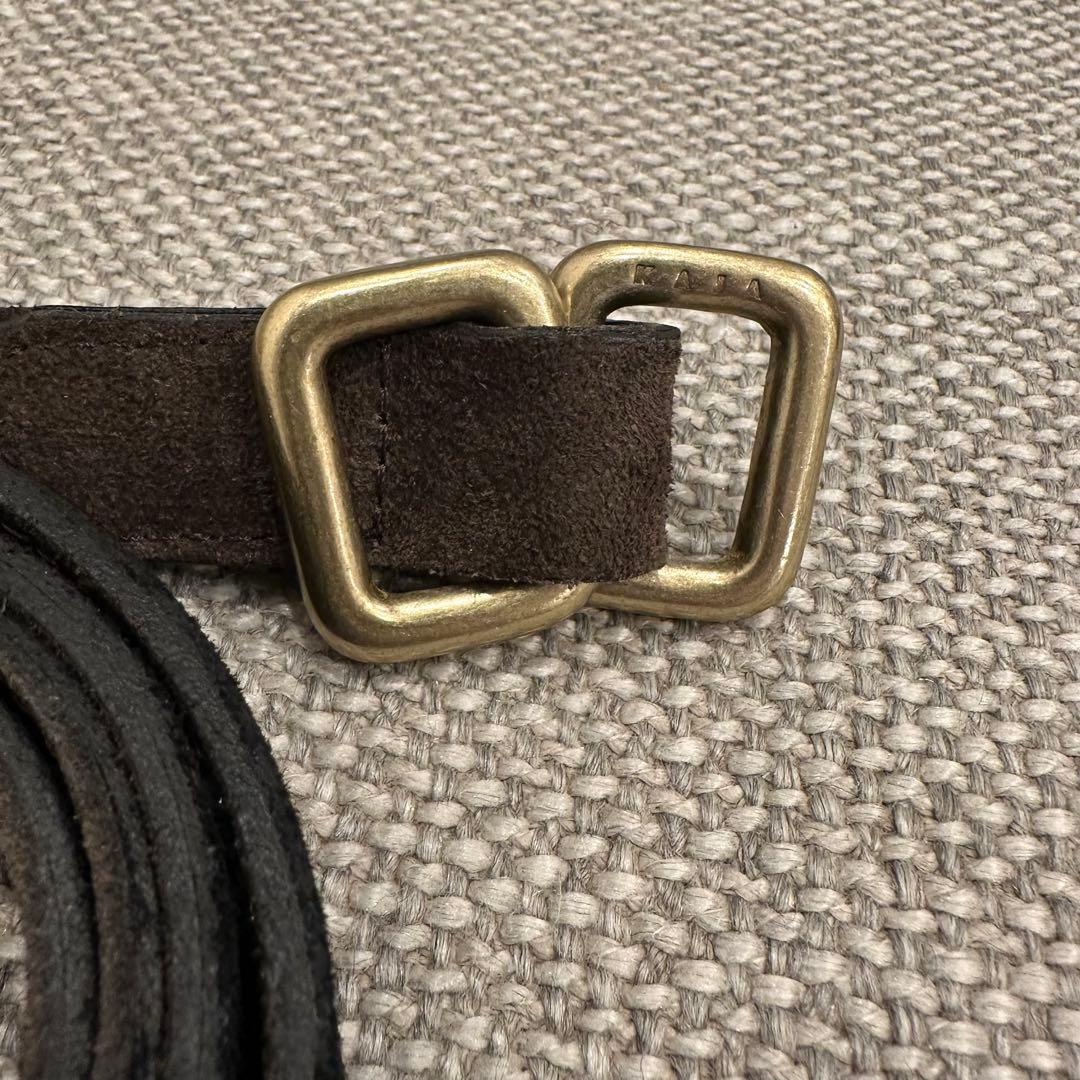 KAJA REVERSIBLE SUEDESQUARE RINGBELT OVY - メルカリ