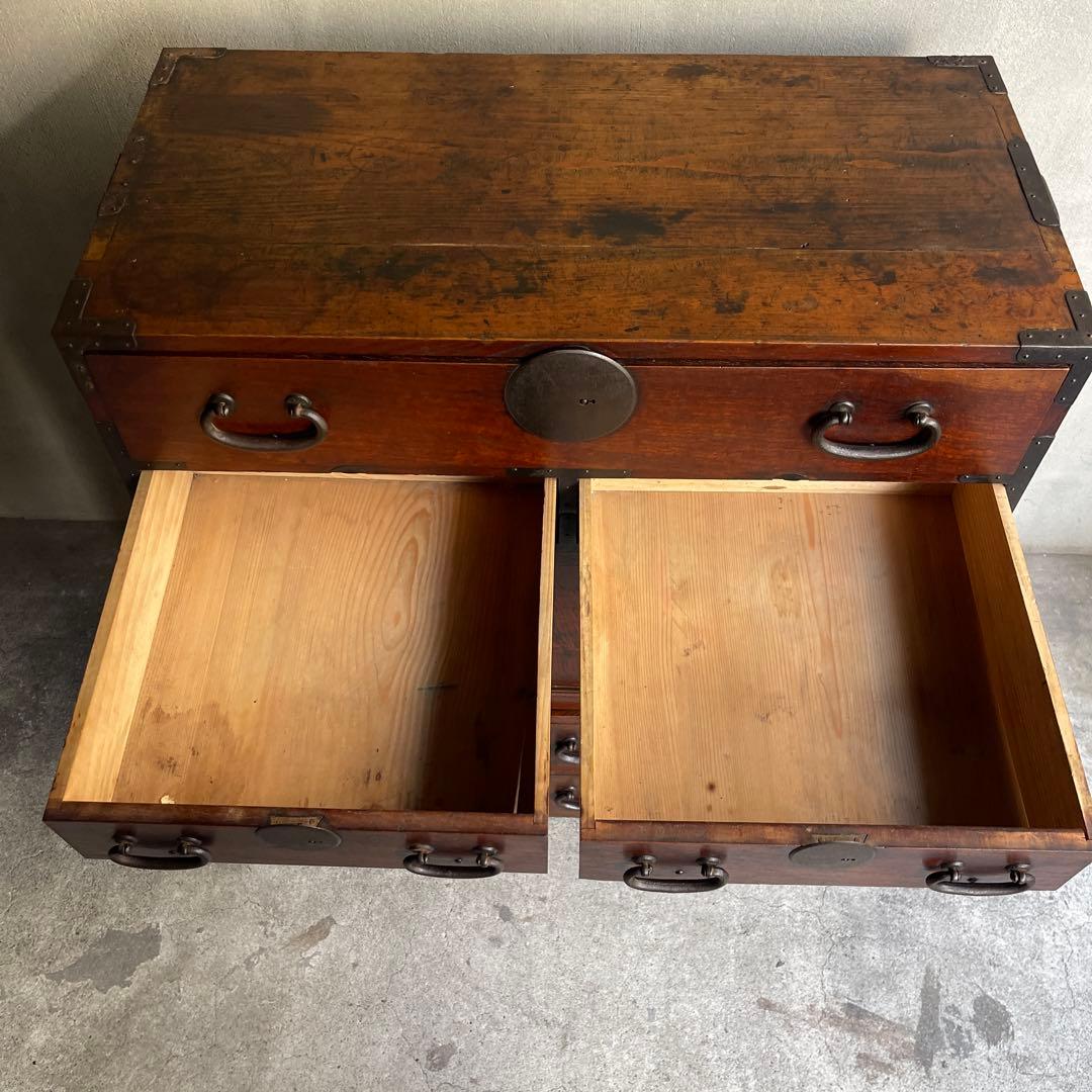 明治期 小箪笥 和製アンティーク 箪笥 時代箪笥 小物収納 引き出し