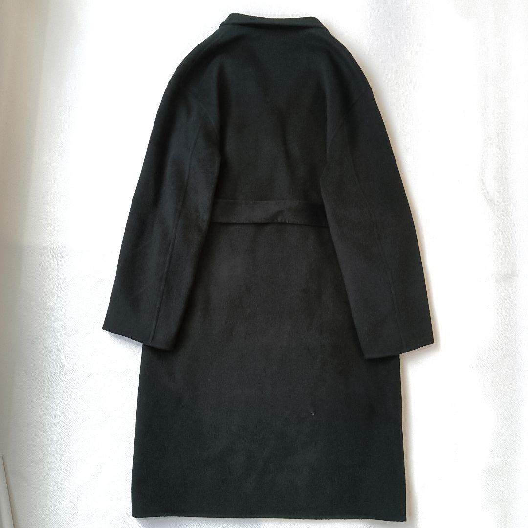 美品✨ 《セオリー》定価8万 カシミヤ混 ダブルブレストロングコート ベルト