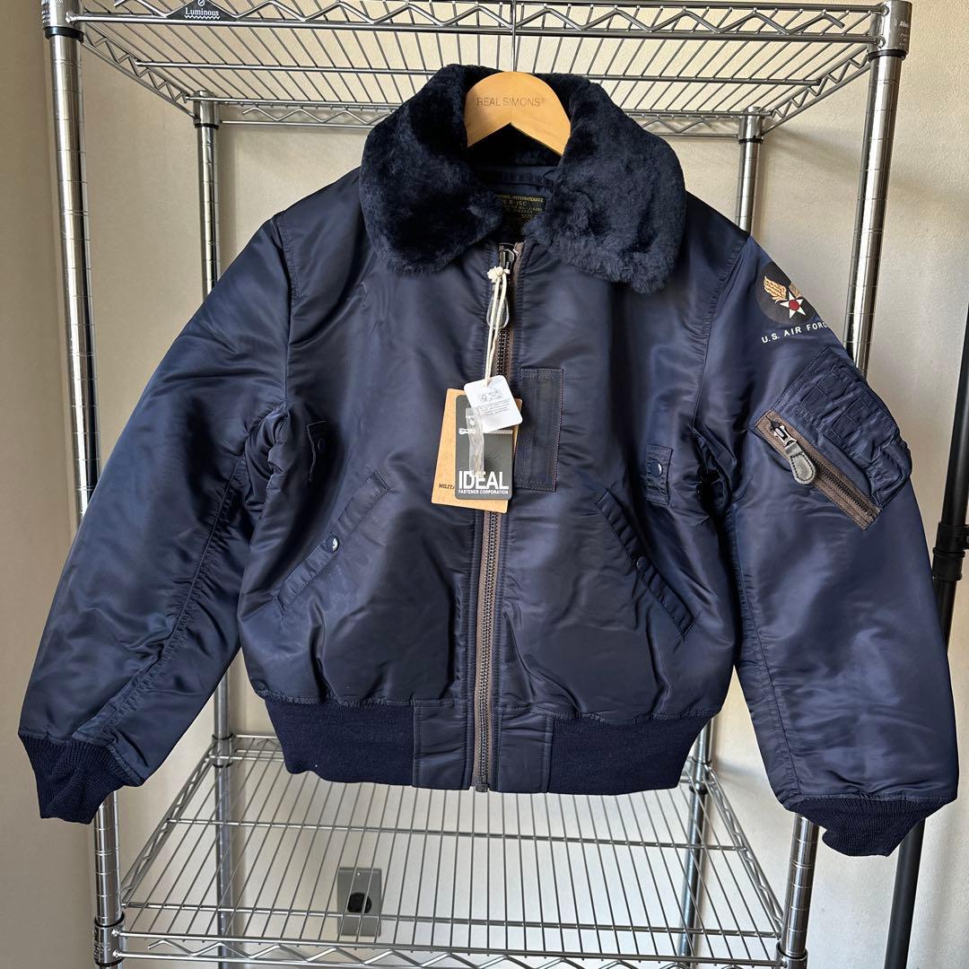 Sサイズ50s復刻ネイビー フライトジャケット TYPE B-15C青い - メルカリ