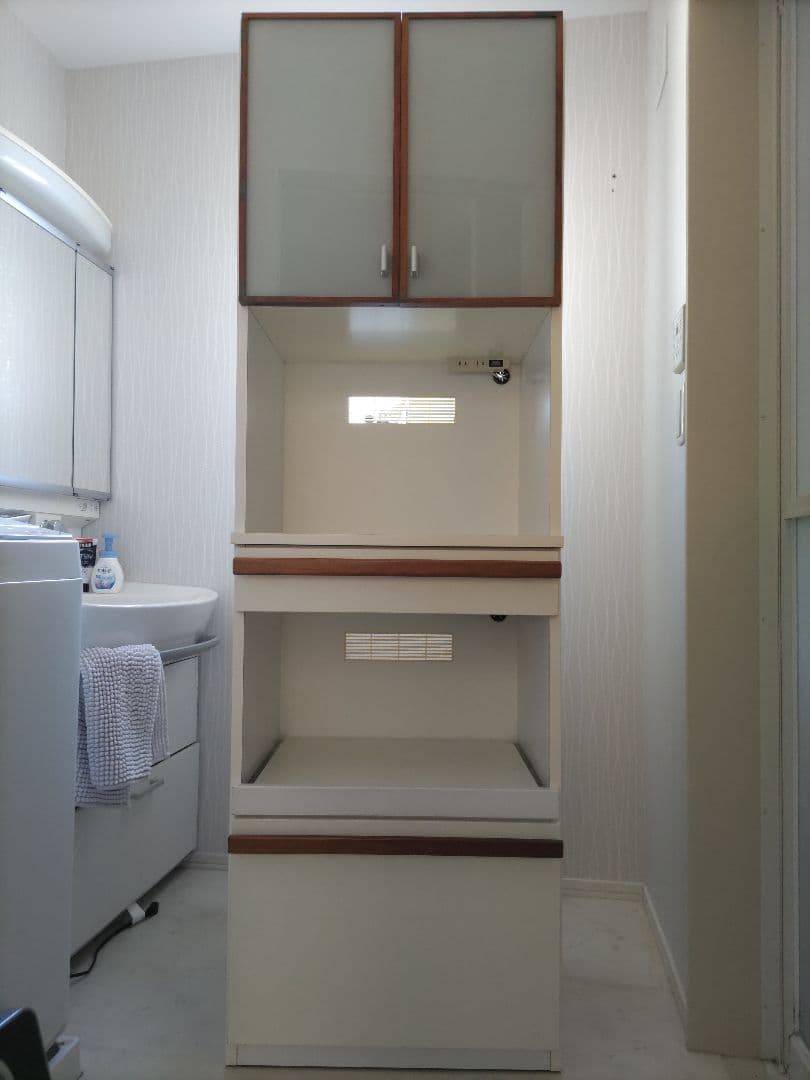 【出品本日まで】レグナテック CLASSE クラッセ カルモ　キッチンボード 楽天市場】キッチンボード レグナテック 幅90cm 高さ190cm 上下分割式