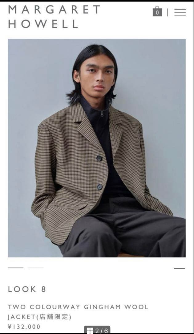 雑誌掲載 24SSマーガレットハウエル fox brothers ジャケット M - メルカリ