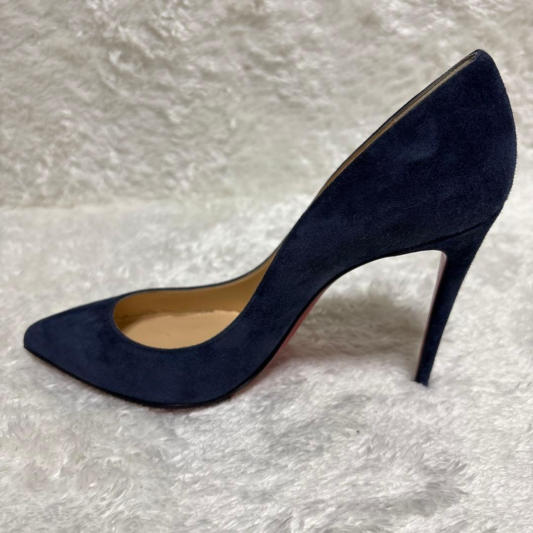 クリスチャンルブタン レッドソール ネイビー ピンヒール 23.5cm